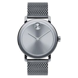 新品！未使用品！MOVADO BOLD シルバー メッシュバンド腕時計 Movado BOLD Evolution Grey Museum With Flat Dot Grey Ion-Plated