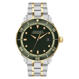 Movado Heritage Series Green With Printed Index Stainless Steel