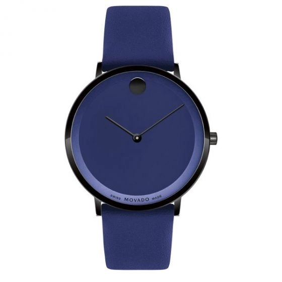 Movado Museum Blue Dial Movado Watch Black And Blue Movado - Main Image
