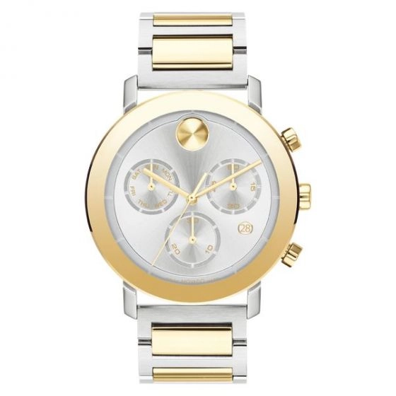 Movado BOLD Evolution Silver-Toned Metallic Museum With Flat Dot